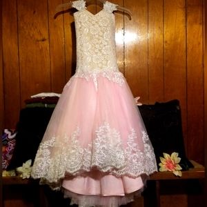 Blush pink princess dress